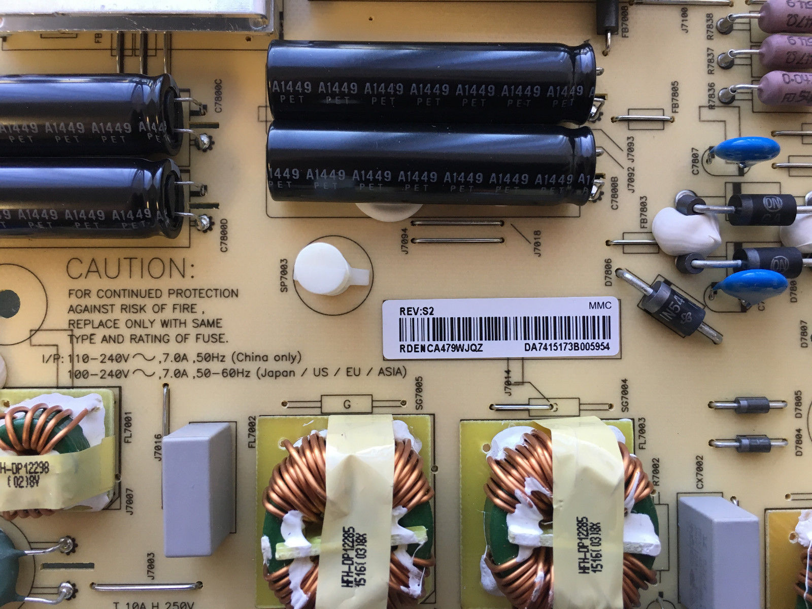 Sharp LC-80UE30U Netzteilplatine RDENCA479WJQZ